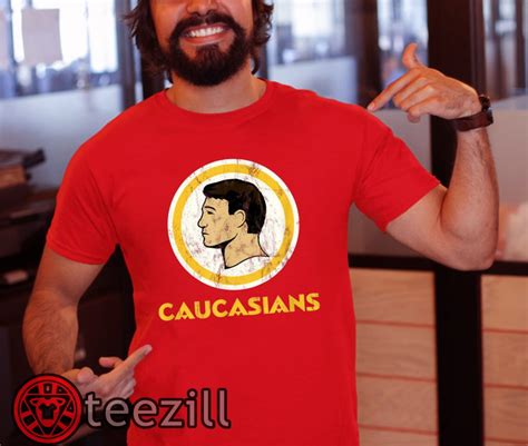 caucasian tshirt